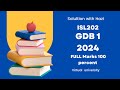 isl202 gdb 1 2024 | Isl202 GDB correct solution 2024
