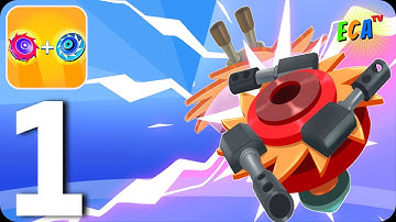 ⭐Spinner Merge⭐ Walkthrough Gameplay Part 1 A Hella Addicting Mix Of Spinner Games (Android-iOS)