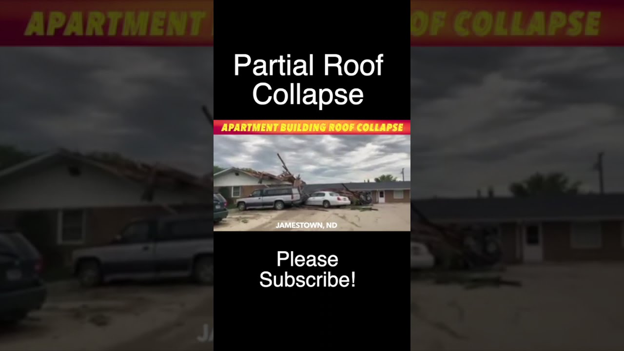 BREAKING NEWS Partial Collapse Of Apartment Building Roof Jamestown