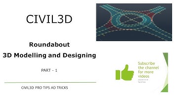 Civil3D - Roundabout 3D Modelling and Design Part -1 Introduction