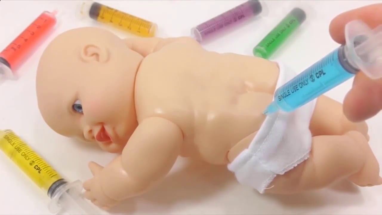 Doctor Syringe Baby Doll Injection - Lean Colors Name-Baby Doll Toys - Toys - Doctor Set - Kids Toys