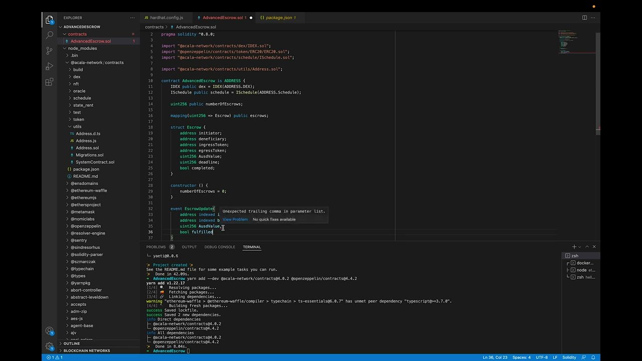 Acala at ETHDenver: AdvancedEscrow Demo