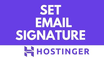 Hoe u een e-mailhandtekening instelt in Hostinger | Pas uw Hostinger-e-mailhandtekening aan