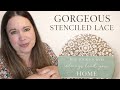 Gorgeous Stenciled Lace Tutorial Using Essential Stencil | Step-by-Step DIY