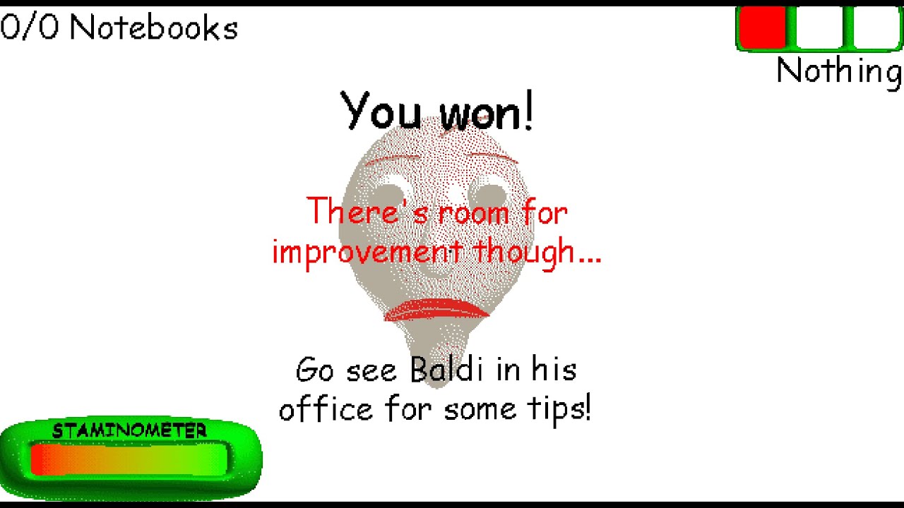 Baldi's Basics Classic Remastered Classic Style NULL Encounter - YouTube