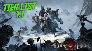 Tier List 1.1! || Dragonheir Silent Gods CBT2