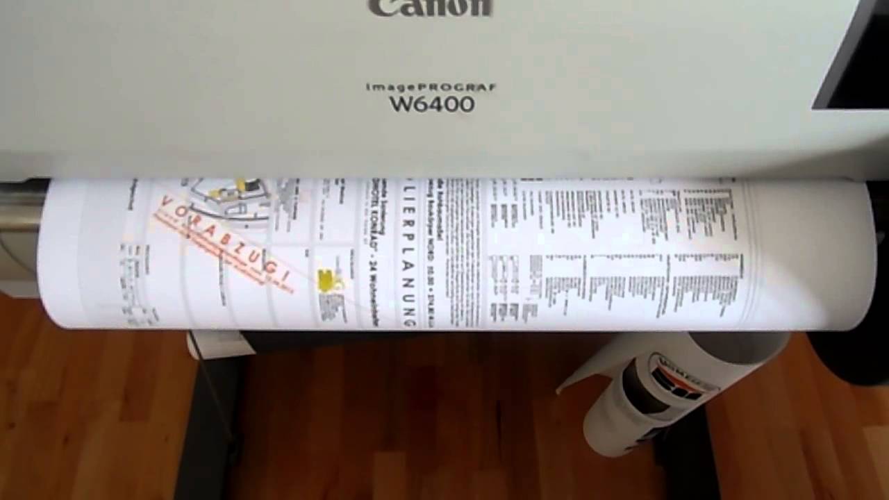 Canon IP W6400 Testdruck - YouTube