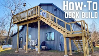 How To Build A Deck // Two Story // DIY Home Improvement