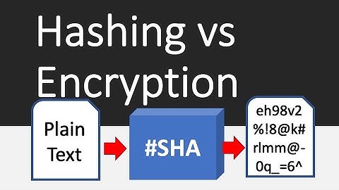 Hashing vs Encryption Differences