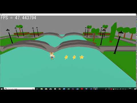 ゲームプログラミングⅡ1.6.7【実習課題】レベルに配置されている星(オブジェクト名star)をフックして、星を回転させる。