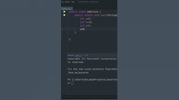 Addition in #java #coding #shorts #youtubeshorts