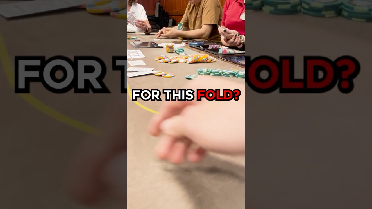 AM I NIT FOR THIS FOLD?1 #poker
