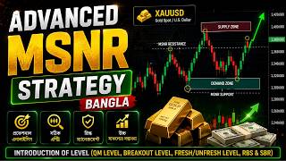 Advanced MSNR Strategy Bangla | (QM, Fresh/unfresh, BO) Level | Forex Trading Bangla Tutorial