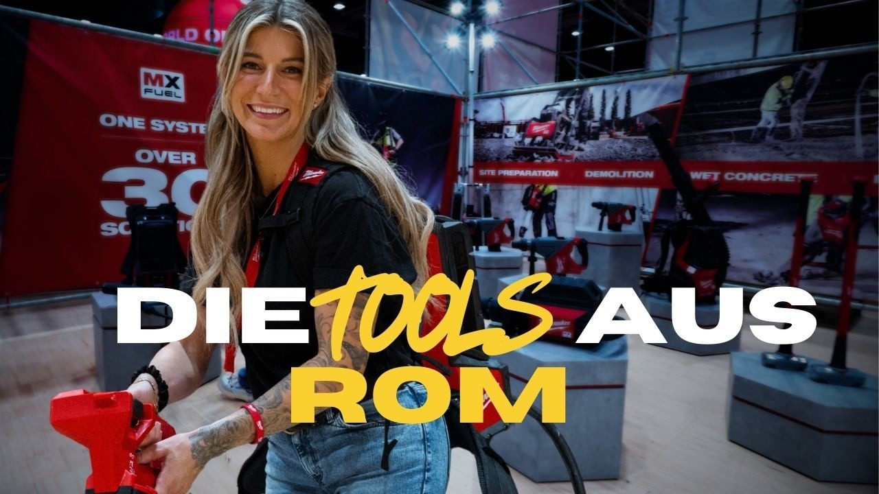 Das wird mir betonieren unglaublich erleichtern! Neue Milwaukee Maschinen in Rom!