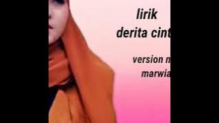 Lirik derita cinta nazia marwiana