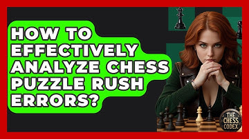How To Effectively Analyze Chess Puzzle Rush Errors? - The Chess Codex