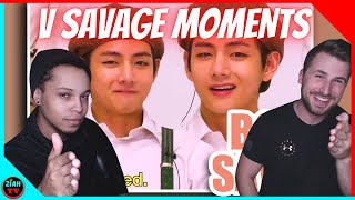 KIM TAEHYUNG (V) DOESN'T DO SAVAGE, HE'S BORN SAVAGE - REACTION!