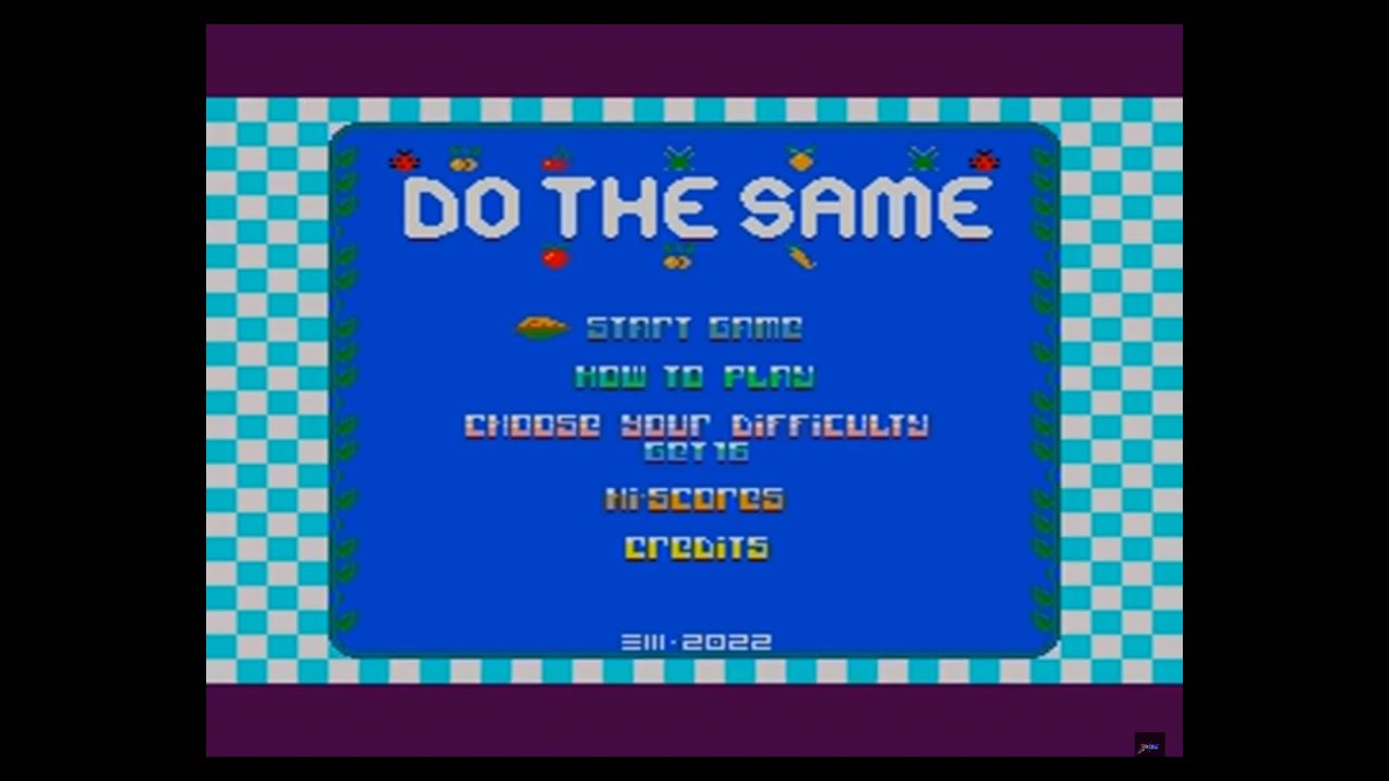 DO THE SAME ( SEGA MASTER SYSTEM ) SMS Power ! CODE COMPO 2022
