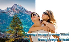 Change Image Background Using Magic Brush in SmartMask Plugin in AliveColors screenshot 2