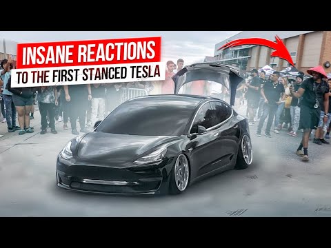 I TOOK MY STANCED TESLA TO THE BIGGEST CAR SHOW EVER THEN THIS HAPPENED
