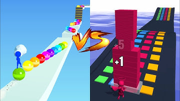 Stack Rider 🟢🔴🔮 VS Stack Color  : All Levels Gameplay Walkthrough Android, iOS NEW UPDATE