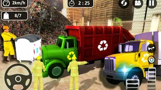 simulator berkendara mobil truk sampah - garbage trash truck driving games screenshot 5