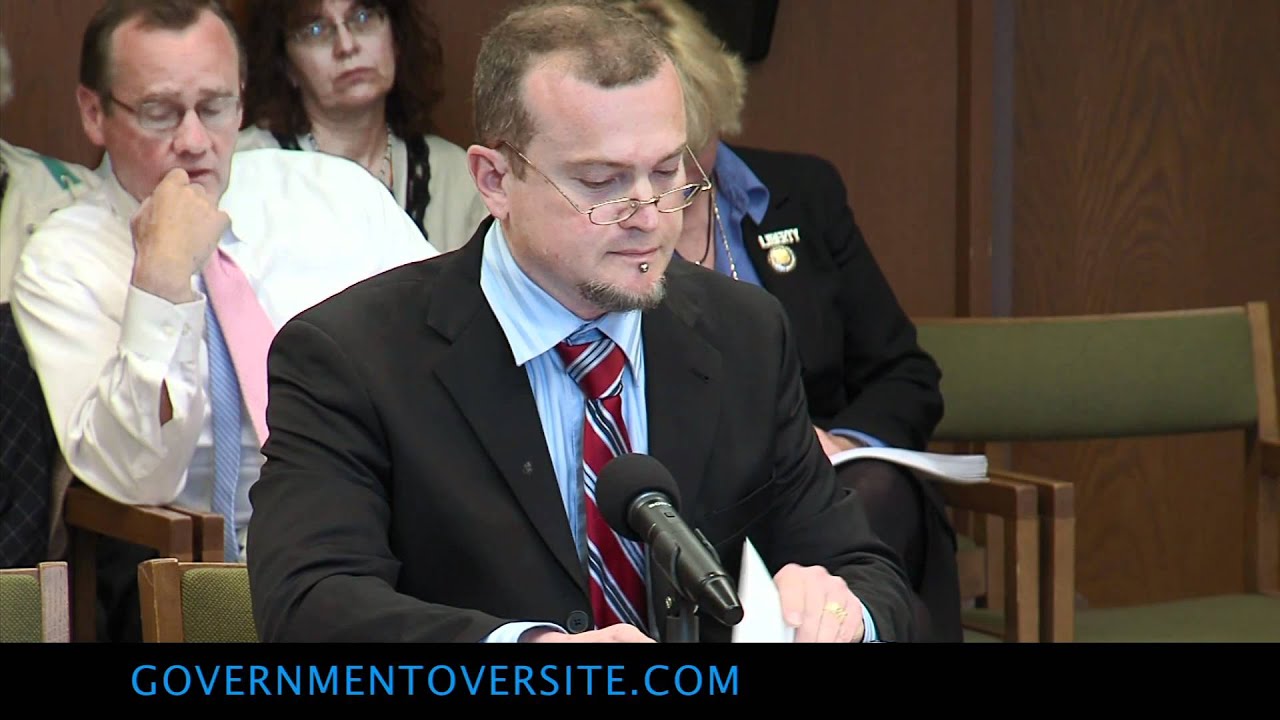 Ed Comeau gives testimony on the legislation banning ICLEI in NH