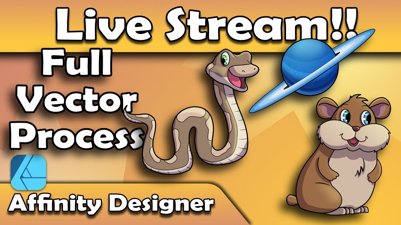 Creating Vector Character Art in Affinity Designer - Full Process ...
