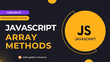 Exploring Basic JavaScript Array Methods| Full Stack Web Development | Web Development Tutorial #64