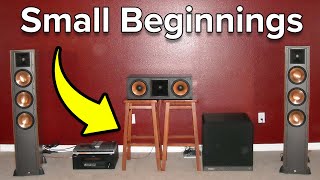 How I Built A Home Theater on a SMALL BUDGET - You Can Too!