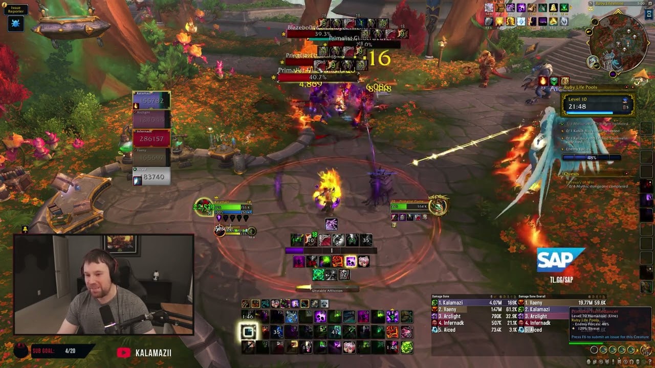 Affliction Warlock Can Bring the HEAT In Dragonflight Mythic +