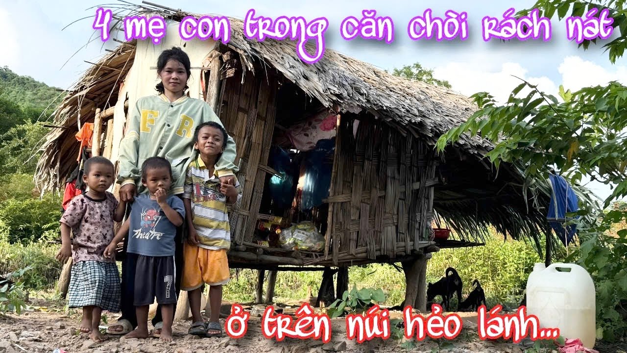 «СОЧУВСТВИЕ» матери и ее четверым детям, живущим на ПОТЕРТОЙ ПОЛКЕ в отдаленном ЛЕСУ../640