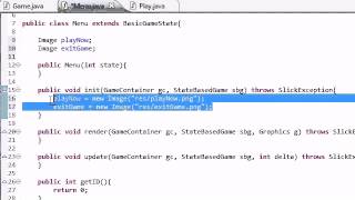 Java Game Development with Slick 14 Building the Main Menu