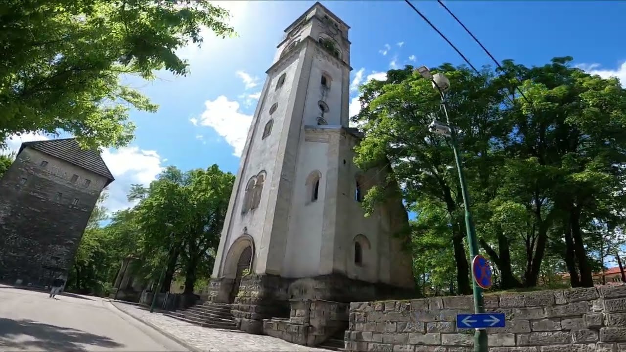 Bihac 2024 - Old Town, Captains Tower, Church of Anthony, Türbe and Tombstone #bosnia #krajina #una