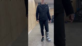 Incorrect walking with an aircast boot