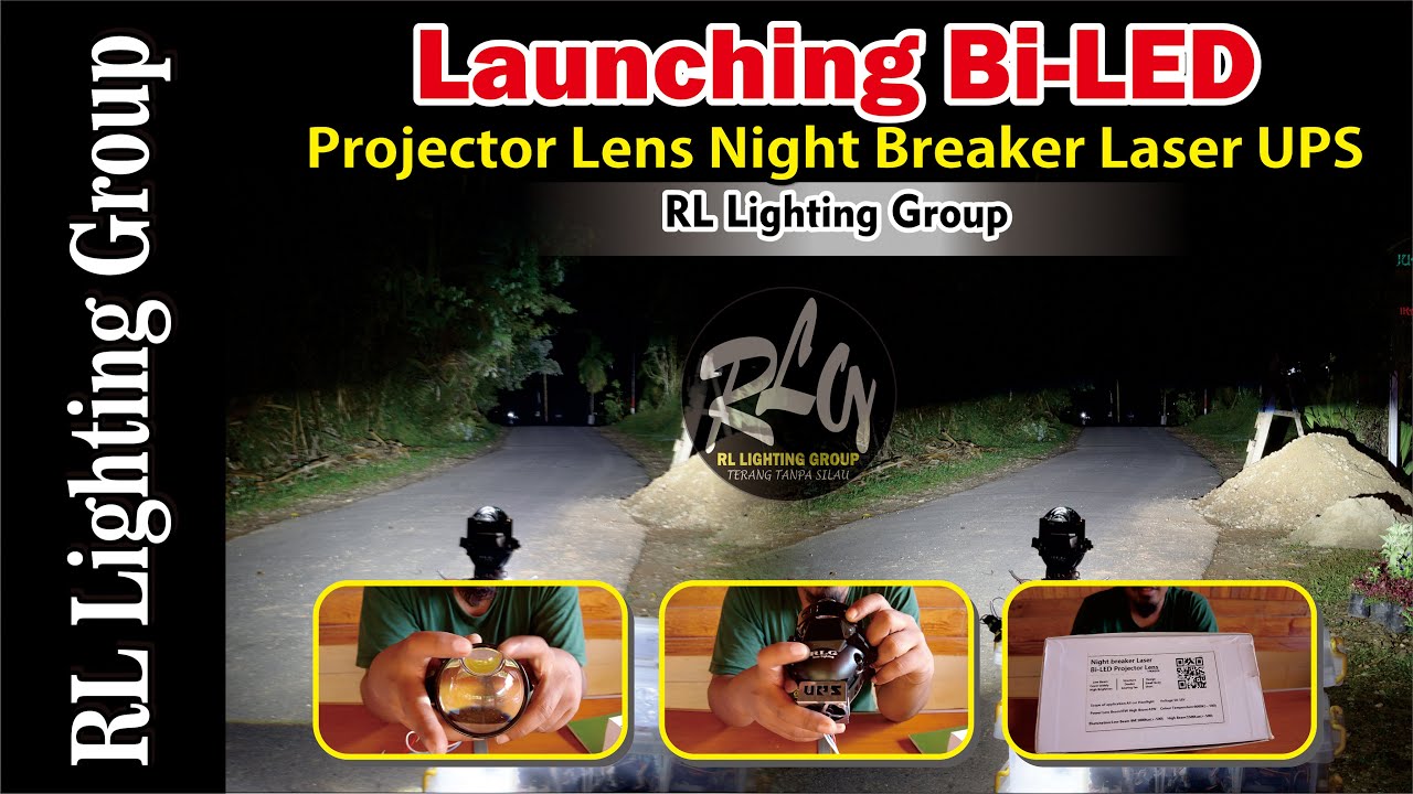2021 9 15 Launching Bi LED Projector Lens Night Breaker E4 TURBO Laser UPS RL Lighting Group