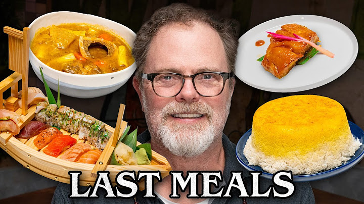 Rainn Wilson Eats His Last Meal