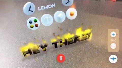ARKit 3D User interface in 3D with #wordup