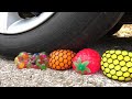 Crushing Crunchy & Soft Things by Car! - EXPERIMENT: CAR VS CRUNCHY THINGS