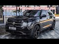 VW Teramont X Platinum 2023 lăn bánh 16,000 km màu đen nội thất ghi tại H3T Auto