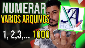 COMO NUMERAR VARIOS  ARQUIVOS DE UMA VEZ TUTORIAL