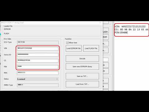Xhorse VVDI2 VAG ecu adaptation to cluster