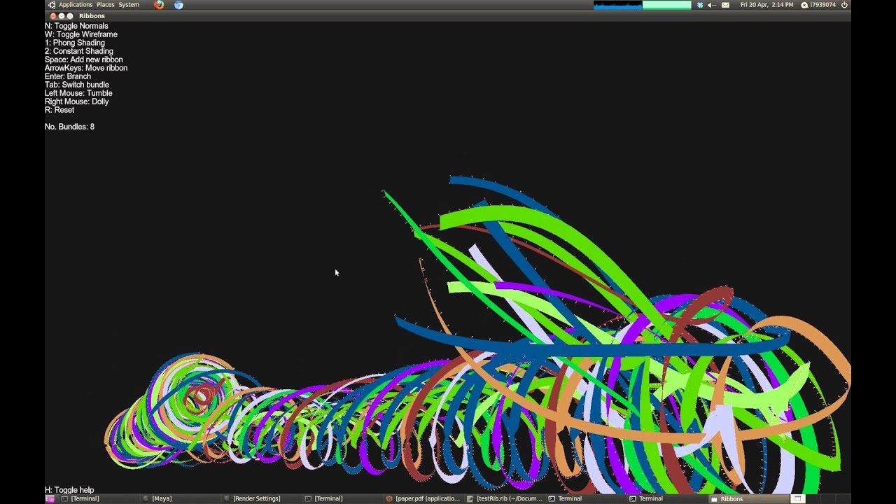 Interactive Ribbon Structure Interactive Ribbons Demo - YouTube