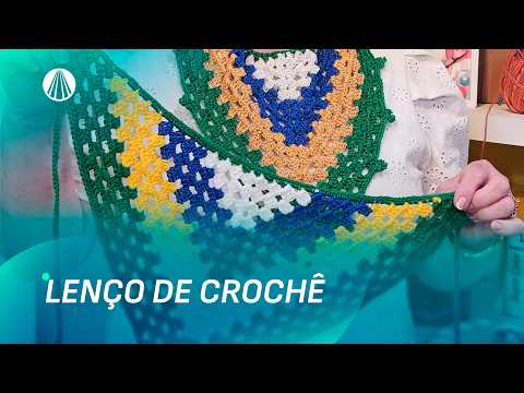 Lenço de Crochê para a Copa para Qualquer Um Fazer | Faça Você Mesmo