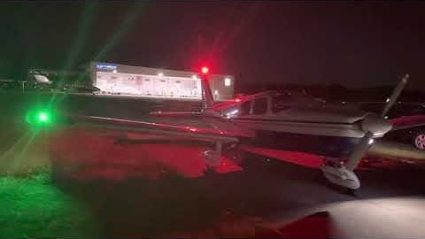 AVEO Ultra Galactica LED Nav lights & Whelen Orion 360 LED Beacon & AeroLED taxi light in action