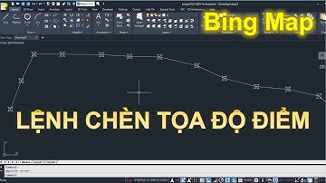 Lệnh chèn tọa độ điểm và bản đồ Map vào bản vẽ trên progeCAD
