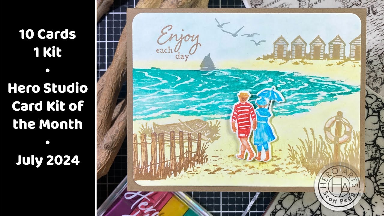 10 Cards 1 Kit • Hero Studio Card Kit of the Month • July 2024 - YouTube