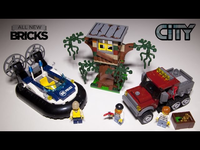 statsminister at straffe Profit Lego City 60071 Hovercraft Arrest Speed Build Review - YouTube