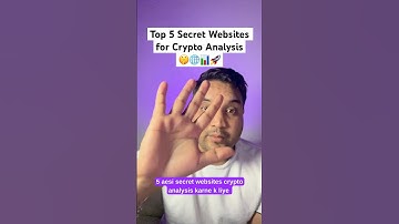 Top 5 Secret Websites for Crypto Analysis 🤫🌐📊🚀 #crypto #cryptoanalysis #cryptoindia #bitcoin