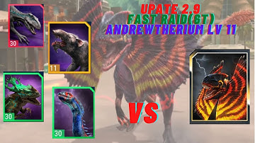 Fast (6T) DEFEATED REFRENANTEM w Andrewtherium  Lv 11 // Better than 5T Marsupial Lion /stat in note